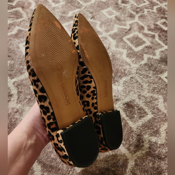 Steven By Steve Madden Calf Hair Leapord Print Point Flats 7.5 EUC - Picture 12 of 12